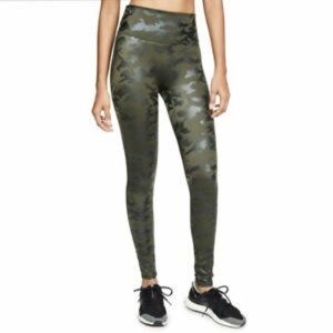 SPANX Women's Faux Leather Camo Leggings